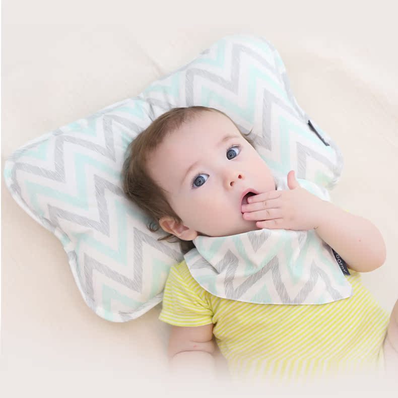 Borny 有机面料一体式宝宝定型枕头 Pillow-Organic舒适防变形