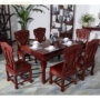 Gỗ hồng mộc nội thất gỗ gụ Dongyang đồ nội thất phòng khách không axit và bàn ăn Ming và Qing triều đại cổ điển Trung Quốc bàn ăn - Bộ đồ nội thất mau giuong go dep