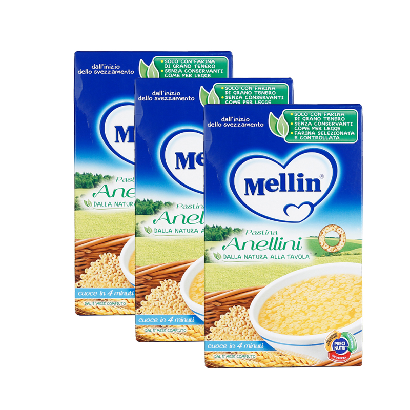 意大利Mellin美林大圆圈面面宝宝辅食（5个月以上）350g*3盒