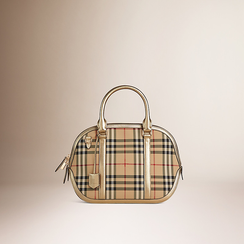 BURBERRY/博柏利小号 Horseferry 格纹奥查德手袋 39970701