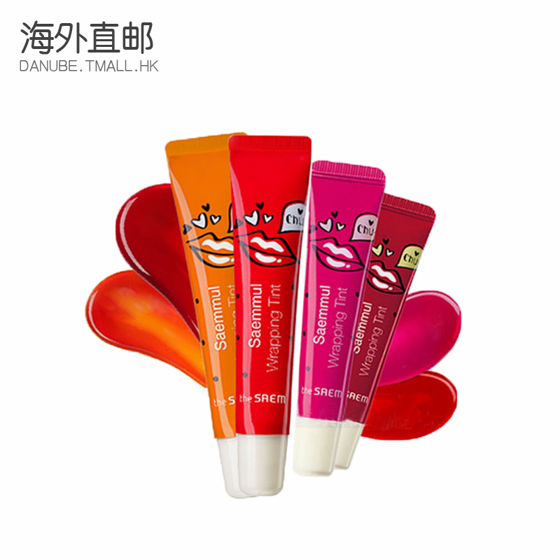 THE SAEM得鲜可撕拉式唇彩韩国不脱色防水染唇液保湿滋润口红唇膜