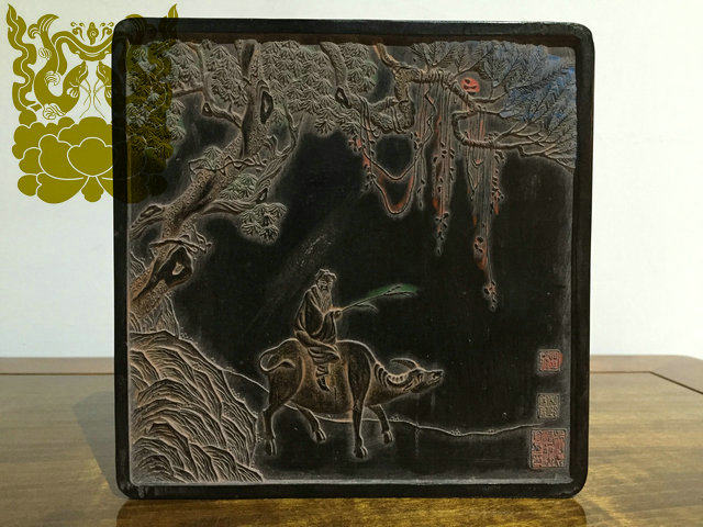 (Mo Yatang)Received a large collection of ink-(morning glory) - lsquo Hui ink rsquo old ink ingot