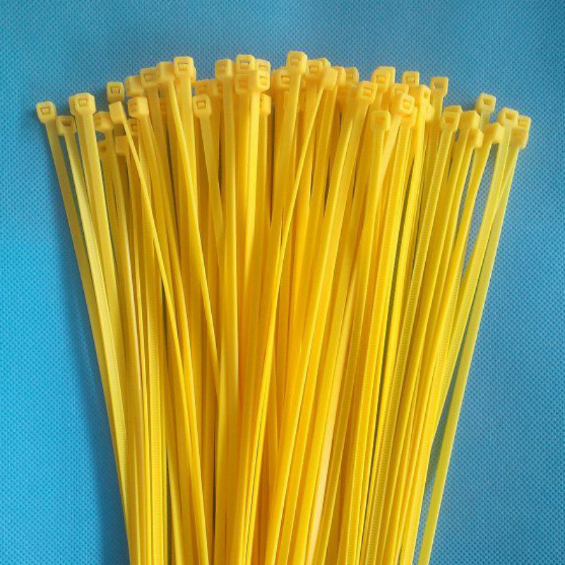 Color Plastic Nylon Tie Ribbon Tie Tie Ribbon strap with 5 * 300MM Wholesale Non-Label 250 Bar