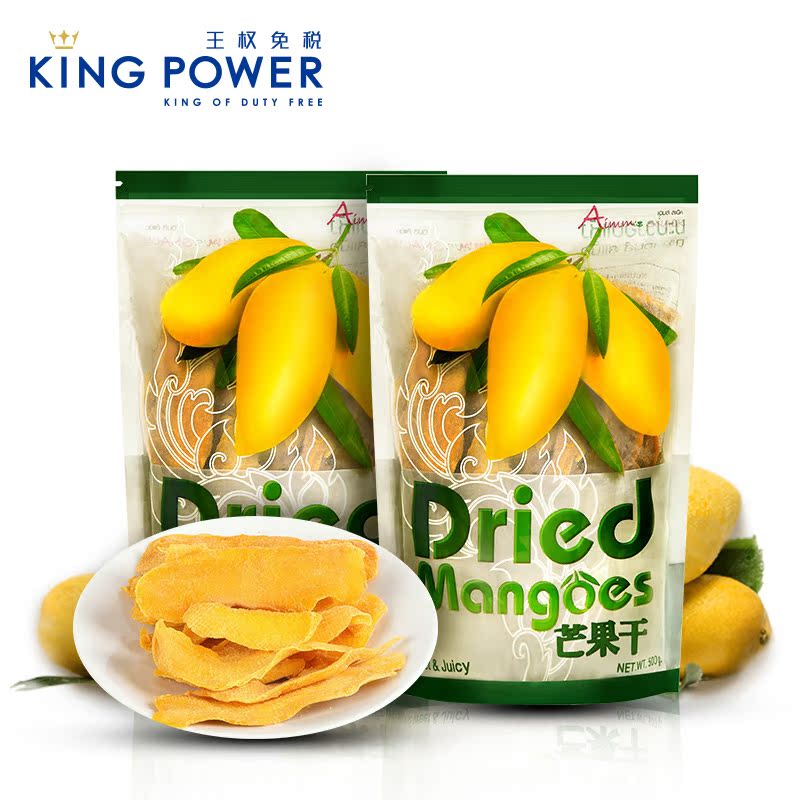 AIMM'S SNACK象牙芒果干500g*2袋 泰国进口特色零食保税区包邮