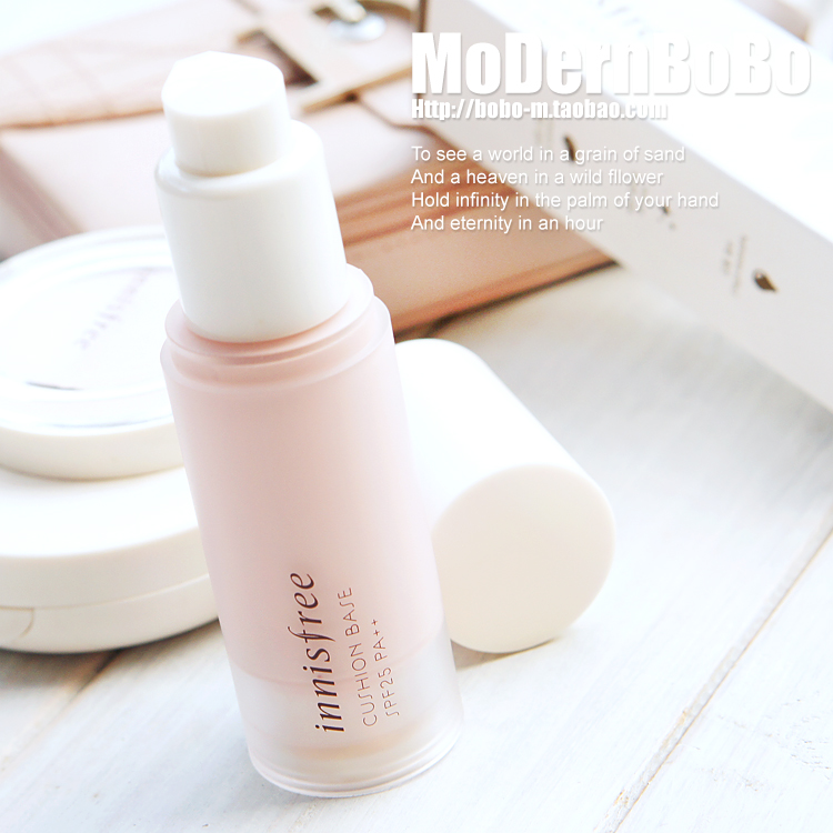 韩国INNISFREE悦诗风吟气垫专用贴服保湿隔离霜打底妆前乳25ml