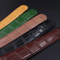 Double-sided cowhide Belt strip crocodile pattern Brown real belt body 38MM fashion belt strip round head belt strap