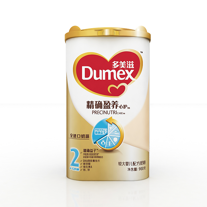 【苏宁易购】多美滋 精确盈养 2段较大婴儿配方奶粉 900g*1罐装