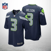 NFL jersey Seahawks 3rd Wilson đồng phục bóng đá chính thức được ủy quyền của nam giới quần áo bóng đá Mỹ ngắn tay áo