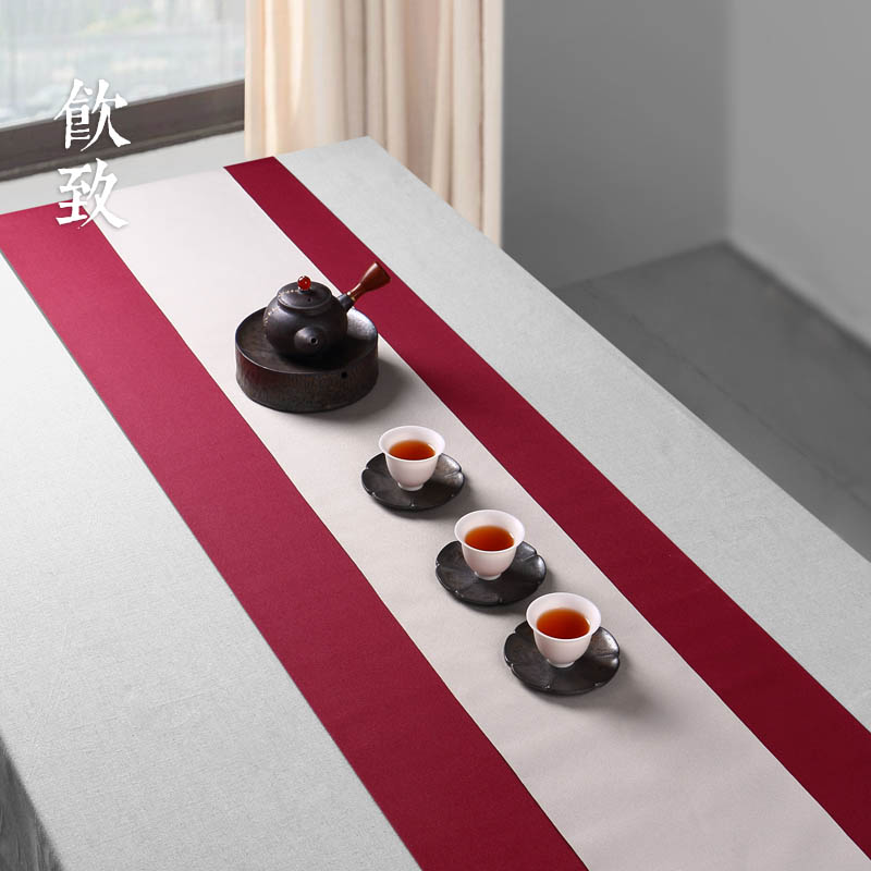 Ultimately responds to waterproof Japanese contracted flag table linen zen tea table cloth fabric cloth kung fu tea tea taking of spare parts