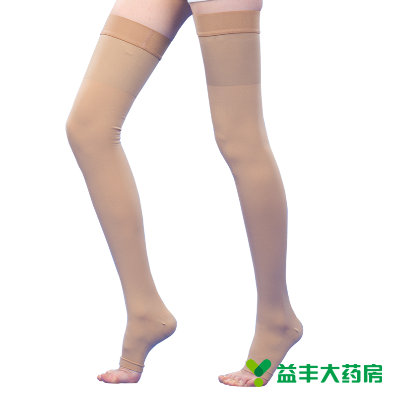 包顺丰康祝 静脉曲张 袜压力袜 弹力美腿袜瘦腿袜（大腿型）一级