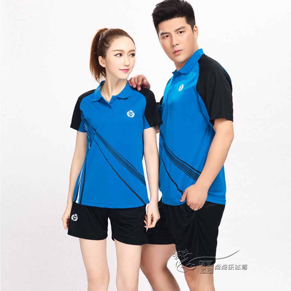Volleyball suit suit short sleeve game training badminton suit men's and women's summer sweat-absorbing breathable couple clothing