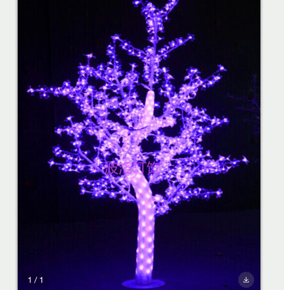 Emulated cherry blossom tree light led luminous crystal gum tree light 2 m Courtyard Landscape Hotel Park Decorative Tree Light