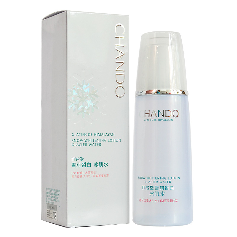 CHANDO/自然堂雪润皙白冰肌水160g 嫩白补水保湿控油调理专柜正品