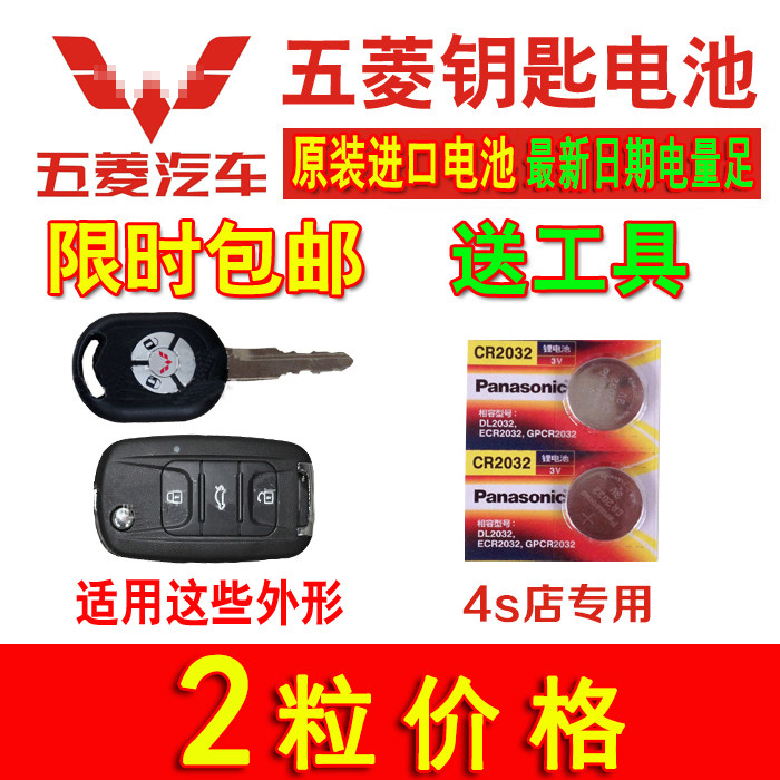 Five-in-four-in-five-in-five-in-five-in-five-in-light car special remote control key Panasonic button for battery electronics