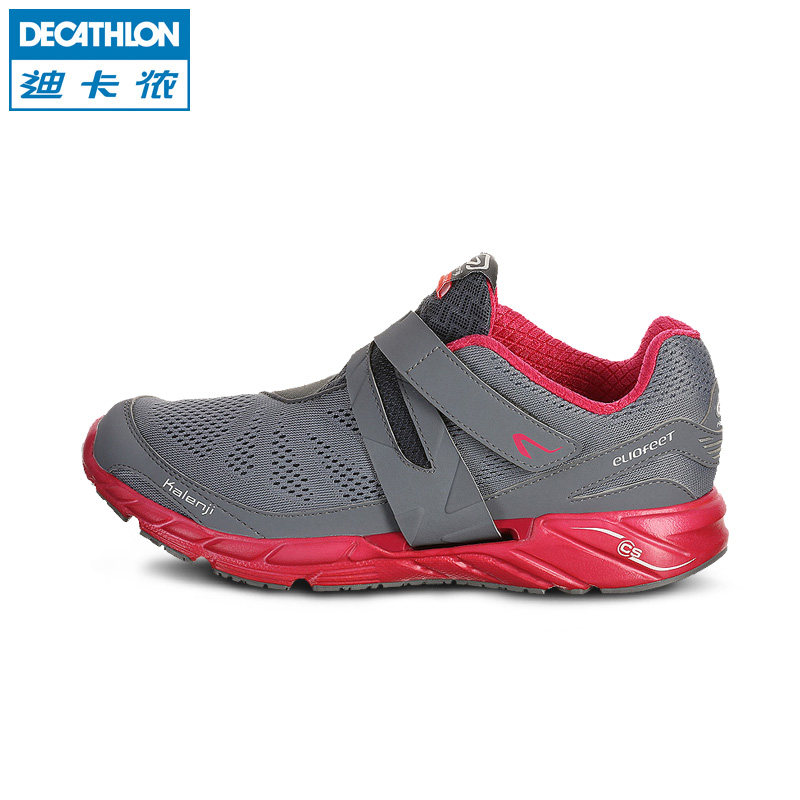 迪卡侬 跑步鞋 男女 缓震网面透气  轻便魔术贴运动鞋F KALENJI