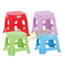 Fashion Thickened Plastic Stools Adults Table Stool High Stool Bathroom Non-slip Square Stool Children Little stool for shoe changing chairs