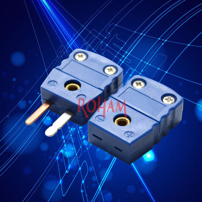 Rh Thermocouple Plug and Socket Connector T-type Instrument Connector Male and Female Connectors RMS-T-M F MF