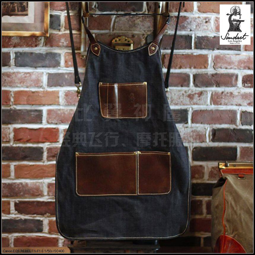 Sandast American origin handmade Horween denim Denim-Master Craftsman Apron