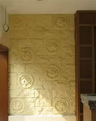 Exterior Wall sandstone relief mural sand rock carving board Chinese TV background wall Porch Art brick four God Beast board