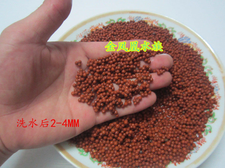 Red ceramic sand water grass farming sand fish tank decoration bottom sand red ceramic water grass planting sand 2 5 yuan