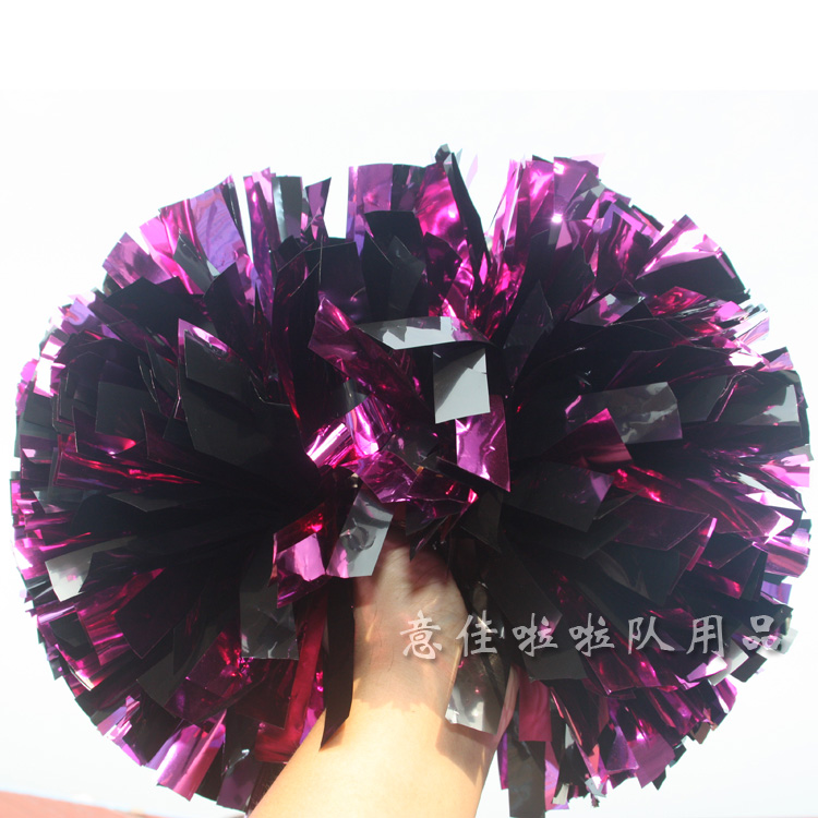 International style professional competition cheerball ball, metal bright rose red, big black flower ball, cheerleading ball, cheerleading ball