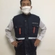 Áo khoác bảo hiểm lao động COSCO áo khoác cotton vest nam mùa thu và mùa đông dày lạnh áo ấm phản quang có thể được in