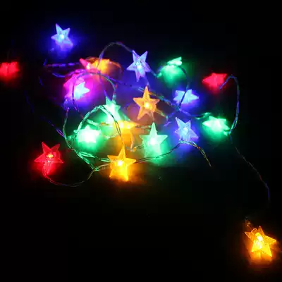 Quality colorful star lights children's tent decoration flashing LED warm white lights starry dreamy dotted battery box