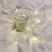 led warm white light copper wire light string anchor background light diy copper wire light string creative night light