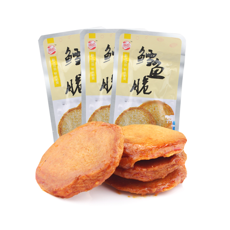 【天猫超市】海欣鳕鱼脆（卤香味） 即食鱼类零食 独立小包装