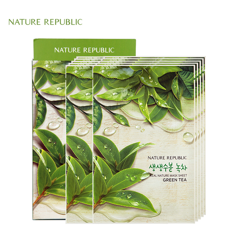 【天猫超市】Nature Republic纳益其尔精粹自然绿茶面膜23ml*10片