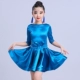 Trẻ em khiêu vũ Latin trang phục cô gái chấm điểm quần áo cạnh tranh quy định trang phục tiêu chuẩn trang phục cô gái thực hành quần áo mô hình mùa thu và mùa đông