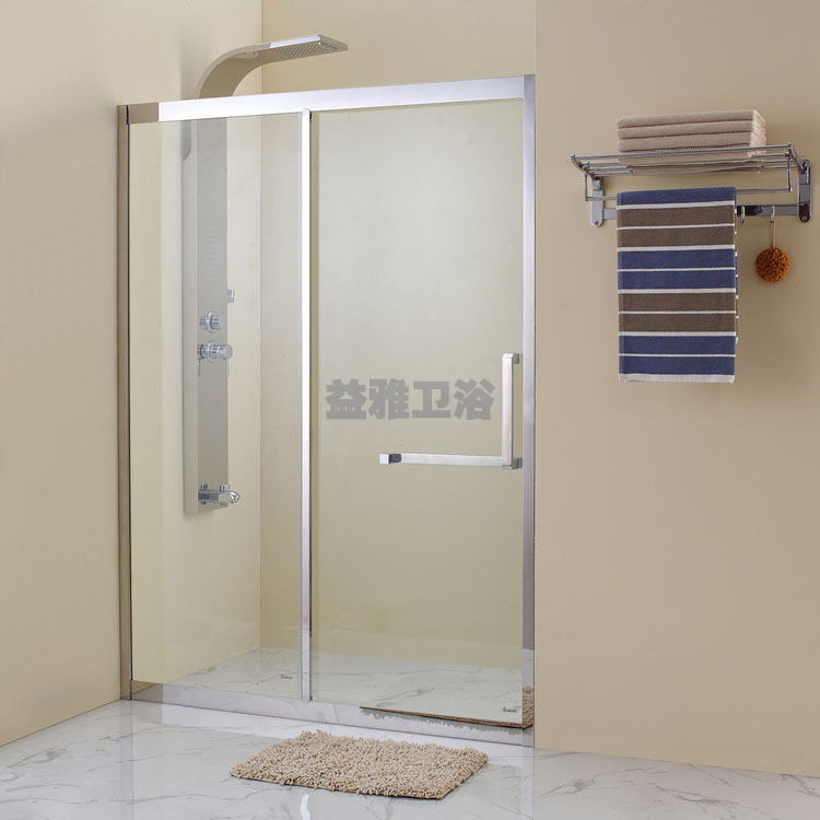 304 stainless steel material shower room glass partition customised one-shaped bathroom shower room glass one solid to live