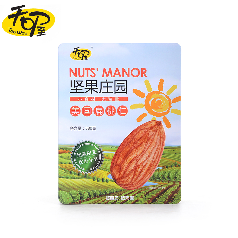 Ten Wow 天喔 扁桃仁 580g休闲零食坚果年货小吃
