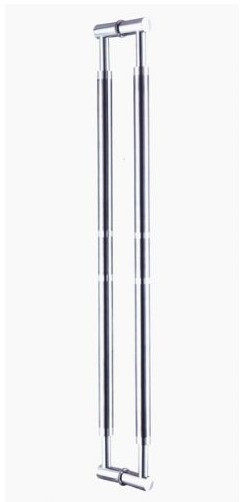 Modern minimalist stainless steel middle sand double ring handle invisible glass sliding door solid wood door handle -140