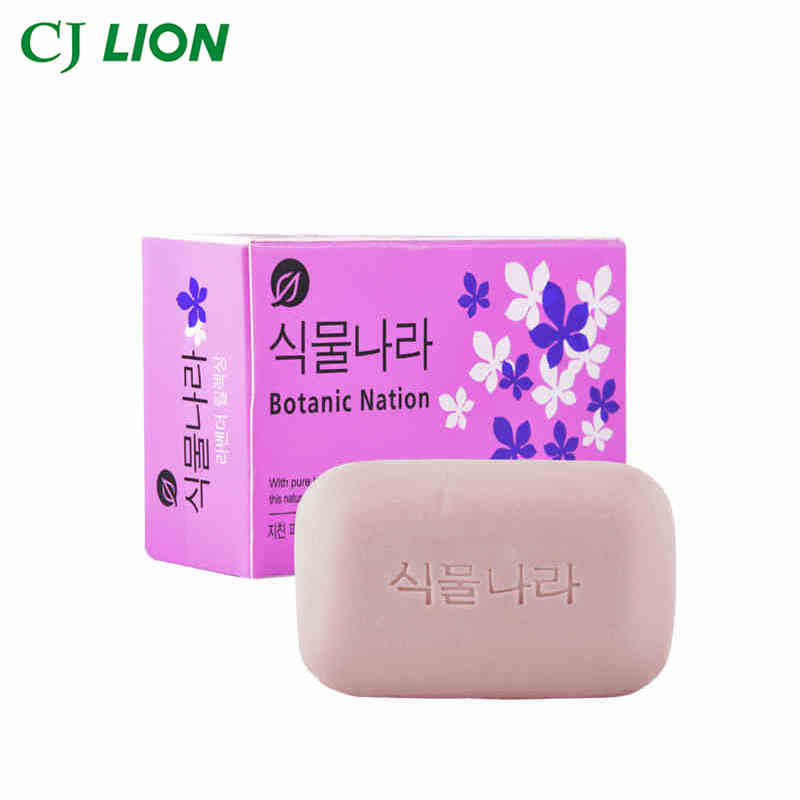 韩国进口 希杰狮王 植物物语雪松spa香皂100g薰衣草沐浴皂