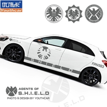 Youxiaka personalized car decoration car stickers S H I E L D Agent Avengers Car stickers body stickers