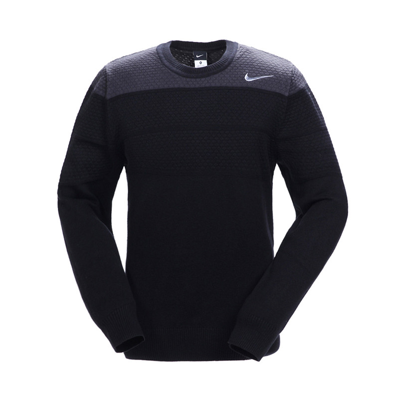 NIKE/耐克 男款SWEATER运动针织套头衫523277-010黑 王府井