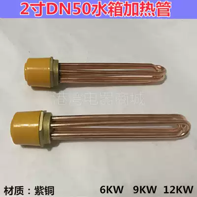 Water tank heating rod DN50 2 inch electric heating tube boiler electric heating tube air energy electric heating tube 220V 380V
