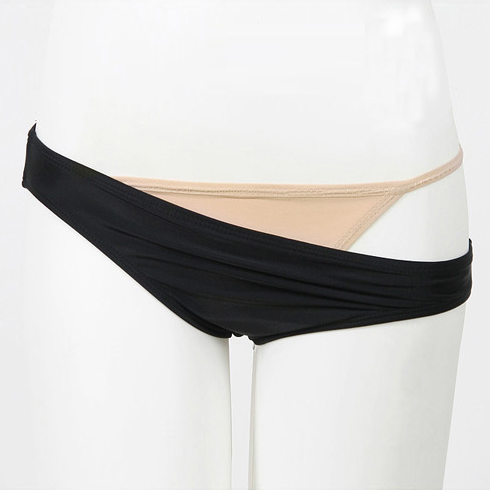 South Korea Beach Beach Bikini I Swimsuit Women's Bottom Anti Walking Light Triangle Sexy Unscarred Underpants Spa Vacation