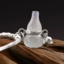 S925 sterling bạc tự nhiên chalcedony vòng chân nữ vòng tay ngọc bích Thái bạc 2019 mới chân nhẫn quà tặng bạc lắc chân bạc pnj