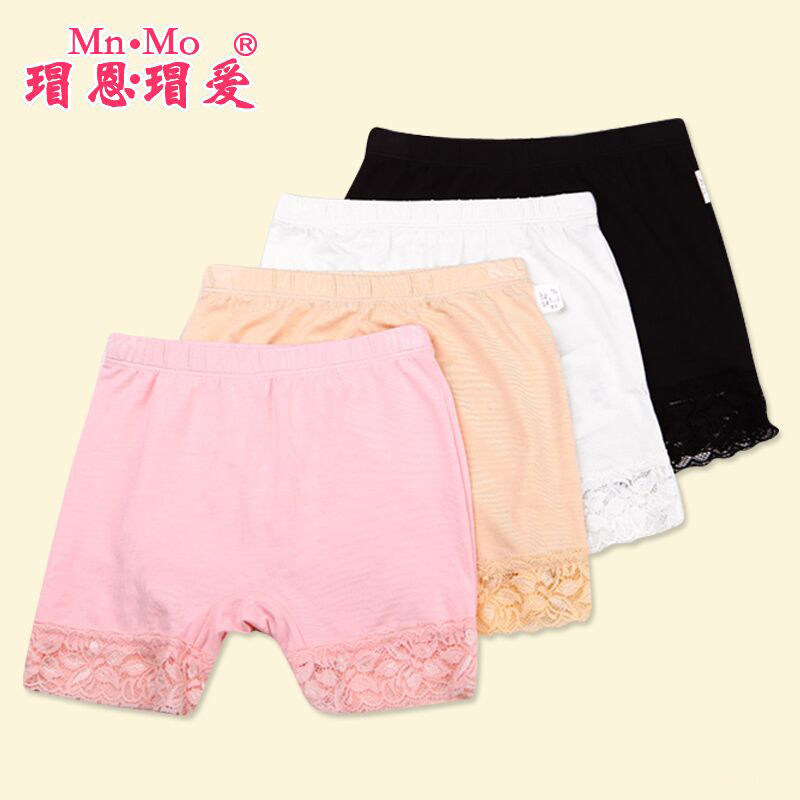 瑁恩瑁爱新款儿童内裤莫代尔宝宝平角短裤防走光中大女童装安全裤