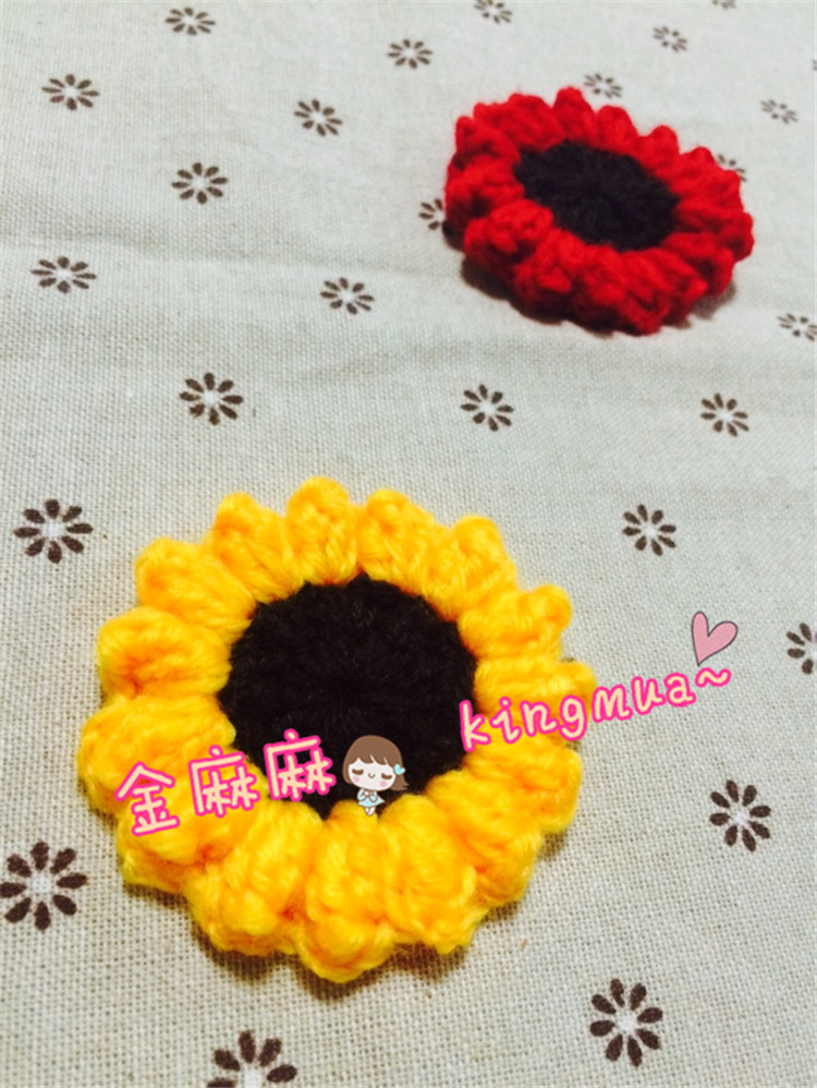 Handmade Hook Needle Flower Little Daisies Apparel Accessories Decorations DIY Accessories