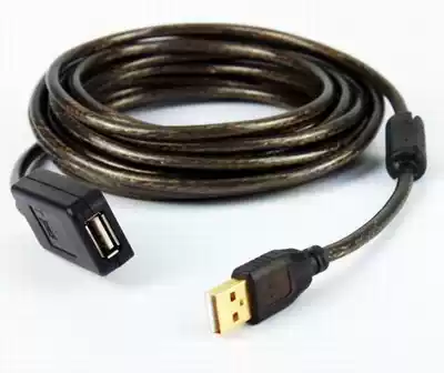 USB2 0 5 M USB extension cord true pure copper tape anti-interference magnetic ring with signal amplifier