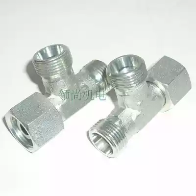 The right end of the internal thread tee fitting tubing joints hydraulic fittings CC-14
