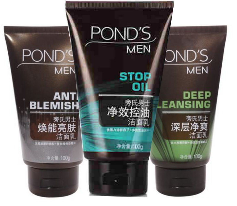 Ponds/旁氏男士洁面 净效控油 深层净爽 薄荷 磨砂 洁面乳100g