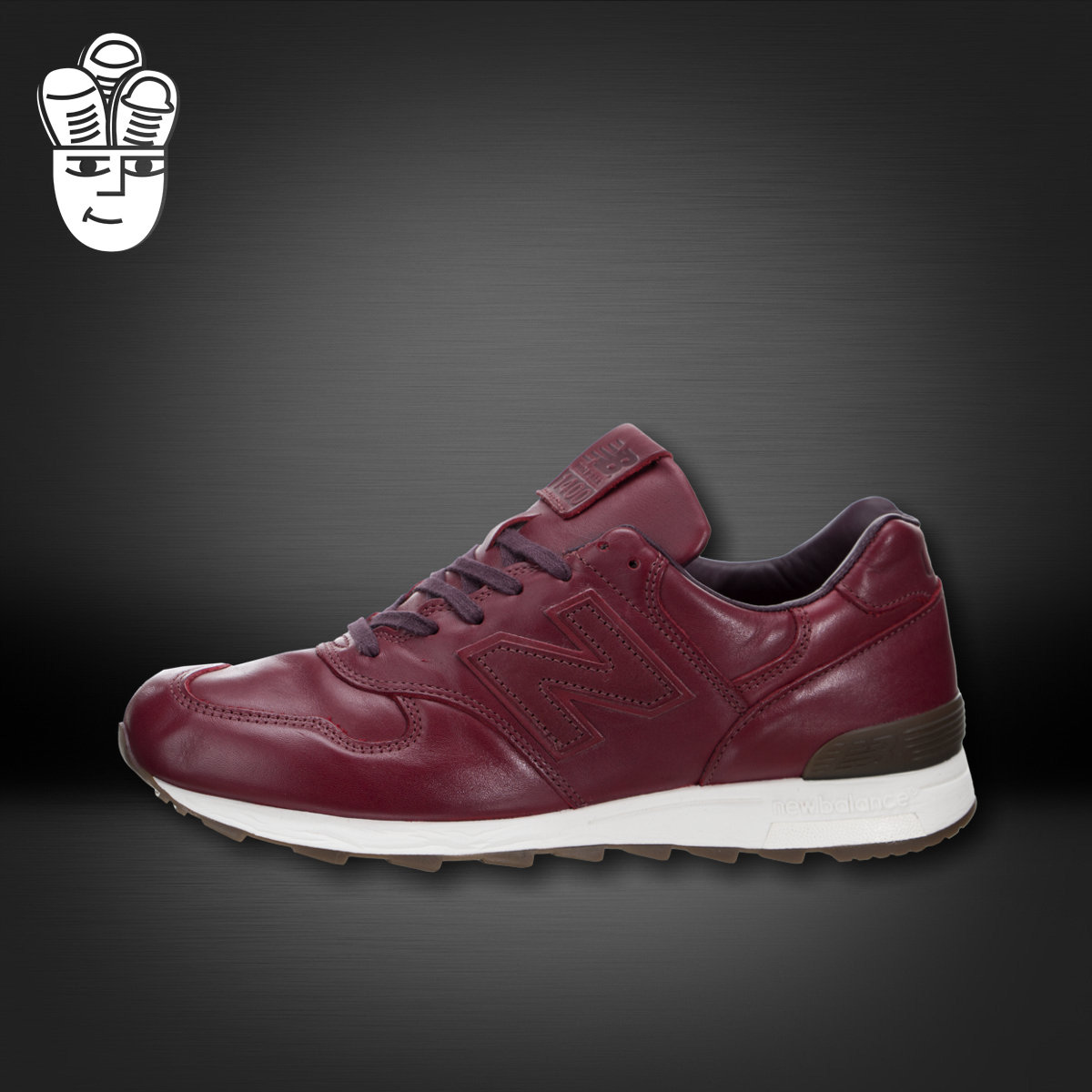 New Balance 1400 NB美产经典 男子复古跑鞋 酒红色皮革 联名限量