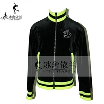 Ice she Yilan figure skating training suit childrens skating clothes jacket womens skating jacket thick warm high bomb