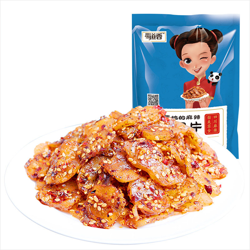 【天猫超市】蜀道香 麻辣章鱼足片88g川味鱿鱼足辣爽海鲜零食小吃