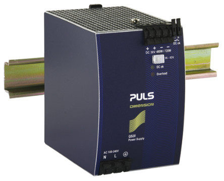 PULS QS20 361480 W switch mode DIN rail and panel mount power supply