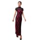 Spring catwalk square dance lace cheongsam night Shanghai etiquette ຍິນດີຕ້ອນຮັບ lady slim dress performance costume 007